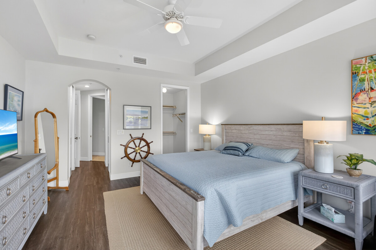 Realty Media 360 real estate photo wide angle bedroom luxury condo Cape Coral Florida