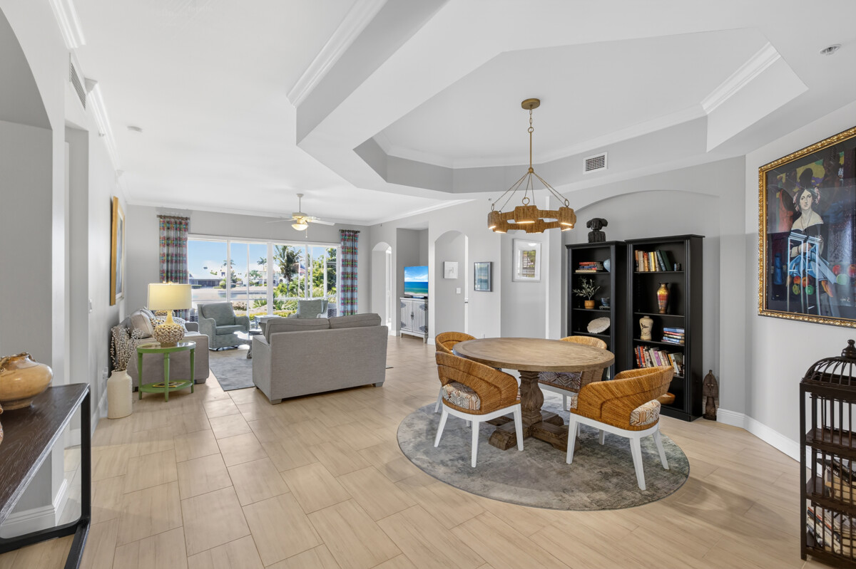 Living room setting luxury cape coral home